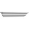 Ekena Millwork 128" Bottom Width x 136 1/2" Top Width x 5 3/4"H x 1/2"P Stanford Crosshead CRH06X128ST-3 - alternate 4